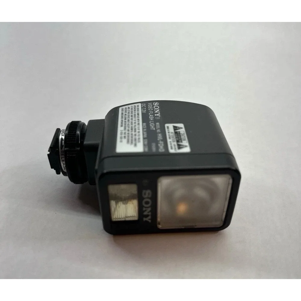 Sony Video Flash Light Attachment Camcorder Model HVL-FDH3 DC 7.2V Black